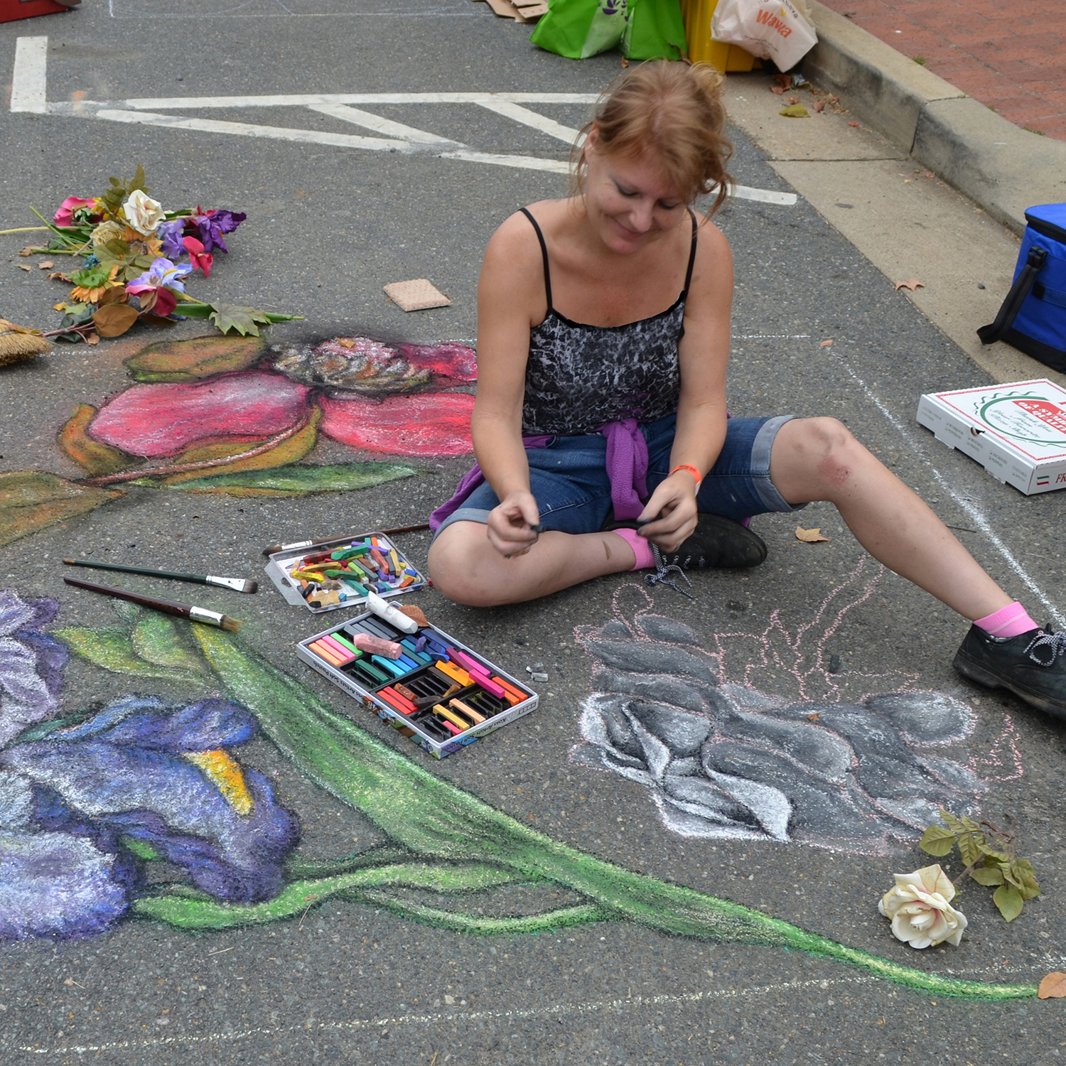 Lara Klopp at an art festival