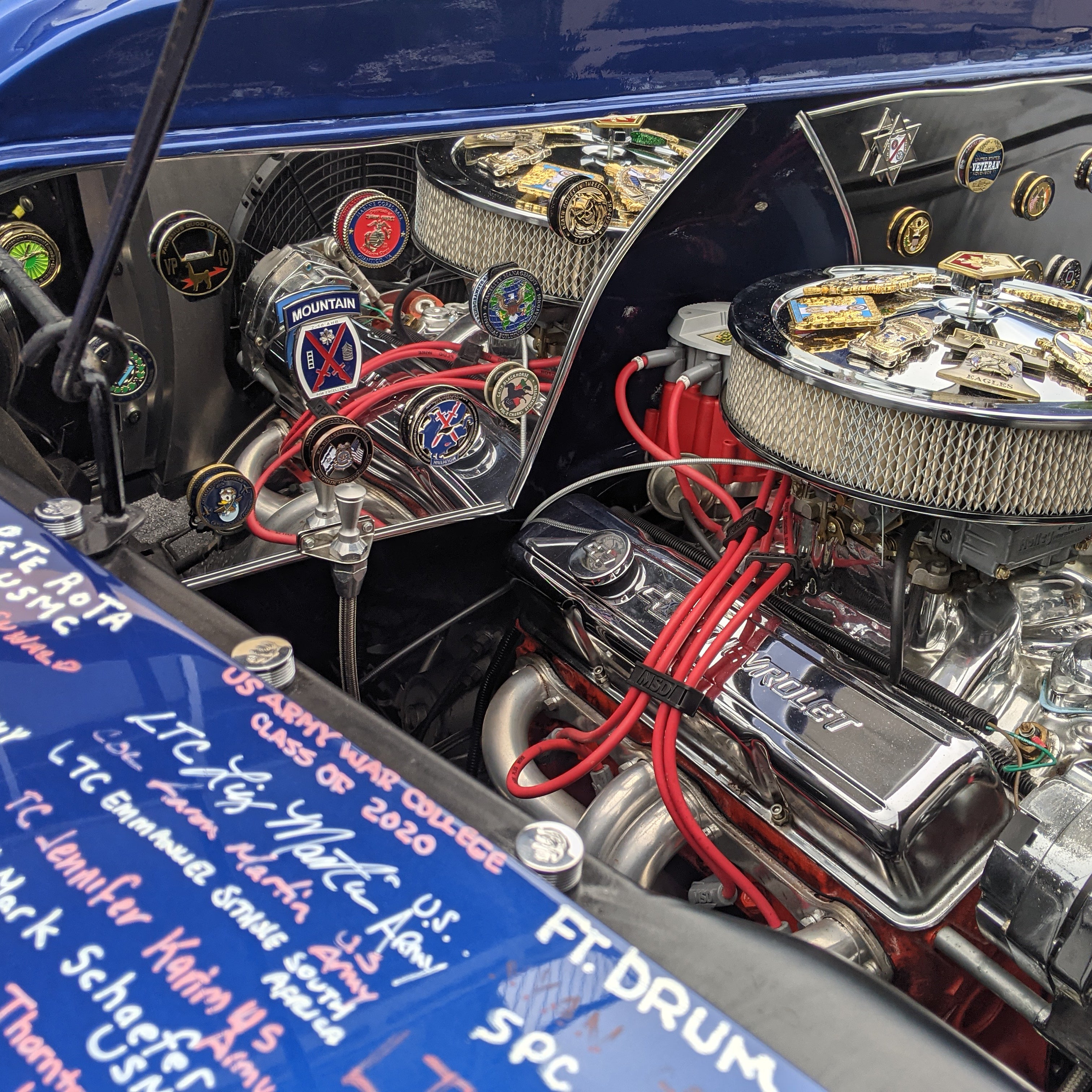 Veteran's Memorial Center Truck on Display Honoring Veterans