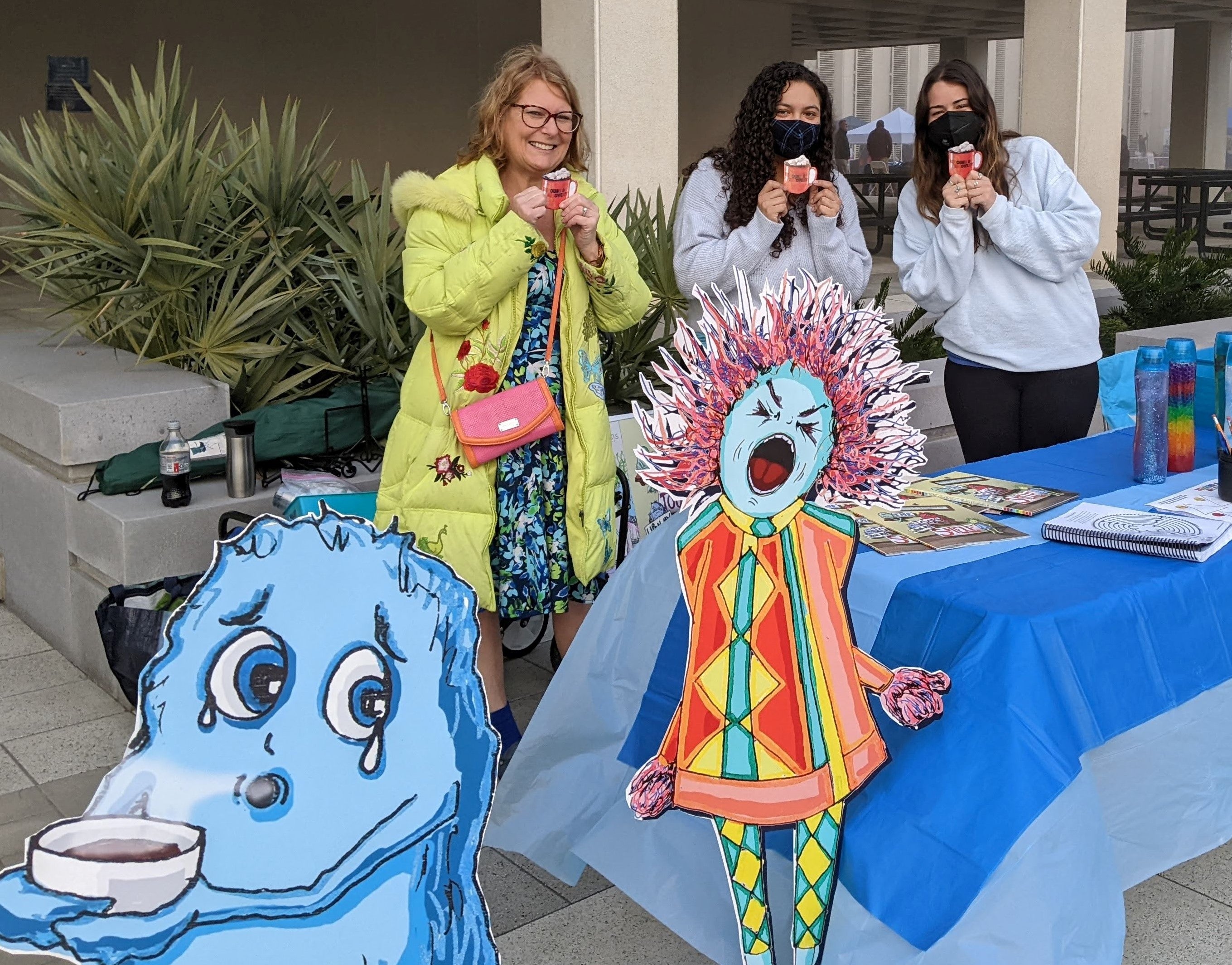 Hot Cocoa Breathing with Book Characters