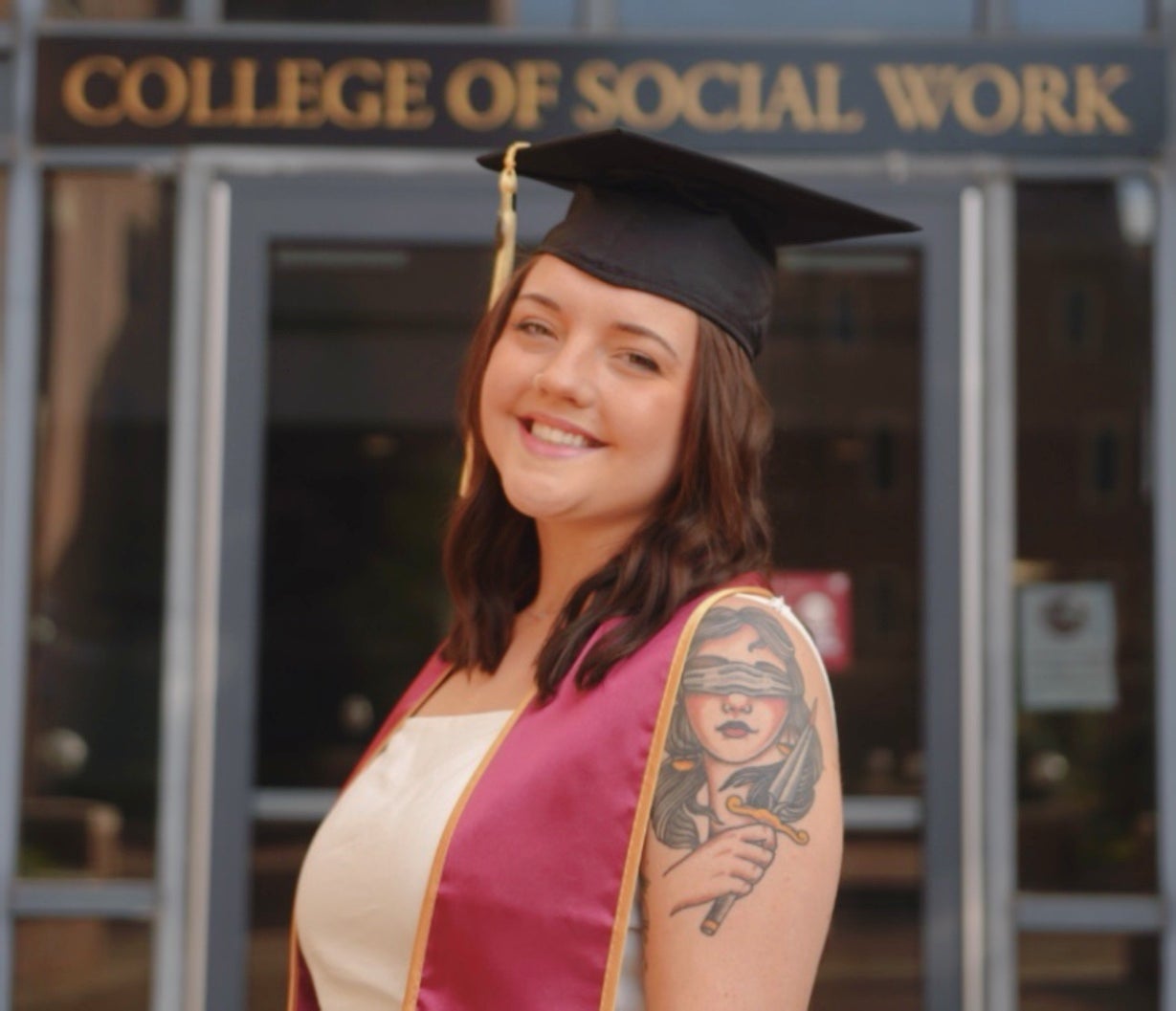Shannon at the College of Social Work