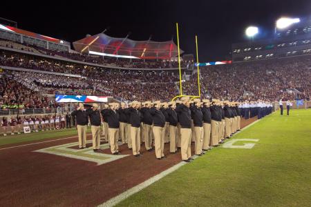 FSU ROTC at Football Game