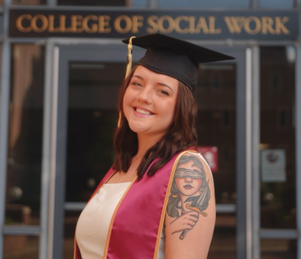 Shannon at the College of Social Work